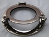 AL48591S - Aluminum Glass & Chrome Porthole, 9"